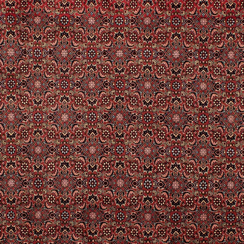 Persisk tæppe - Bijar - 298 x 198 cm - mørkerød