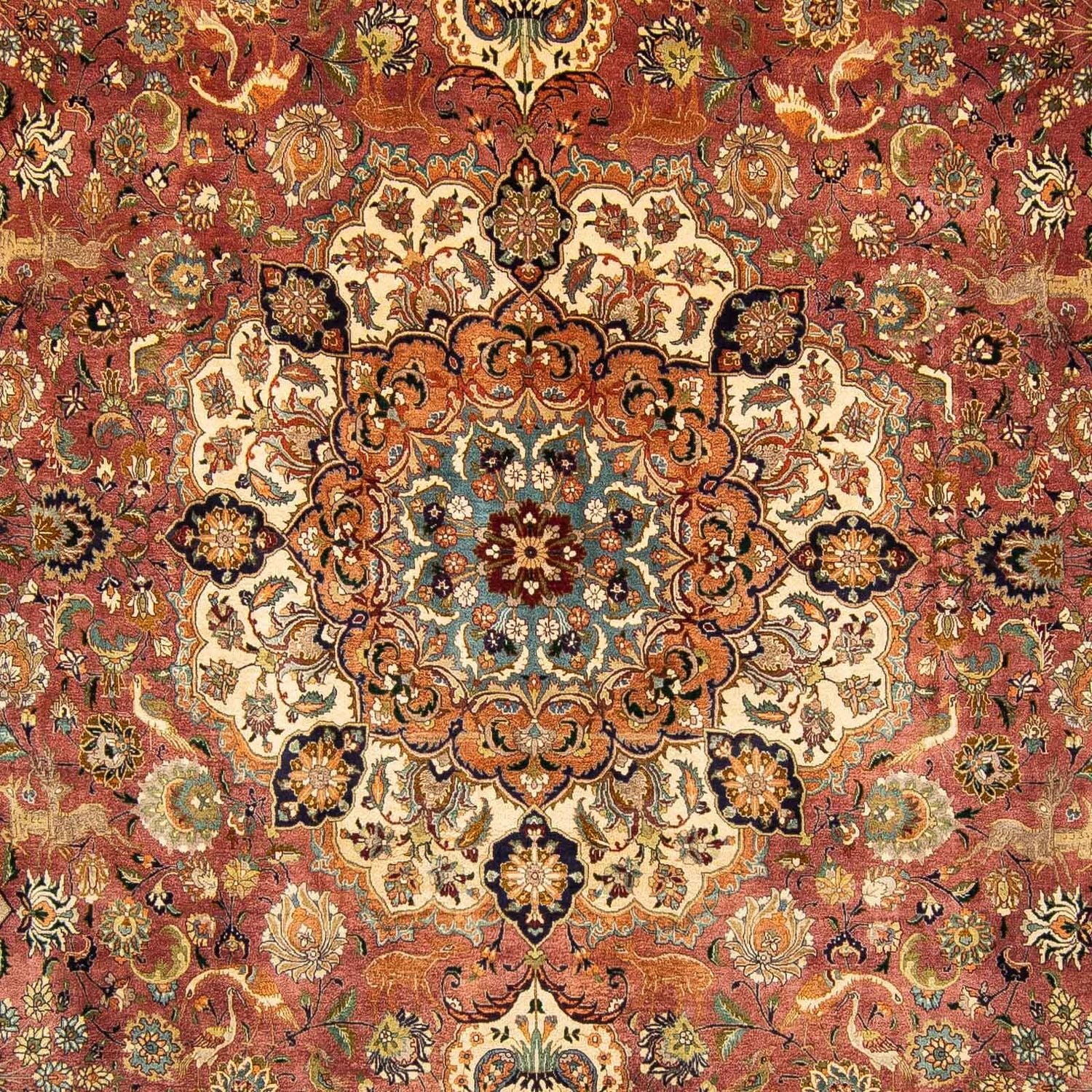 Persisk tæppe - Tabriz - Royal - 398 x 295 cm - flerfarvet