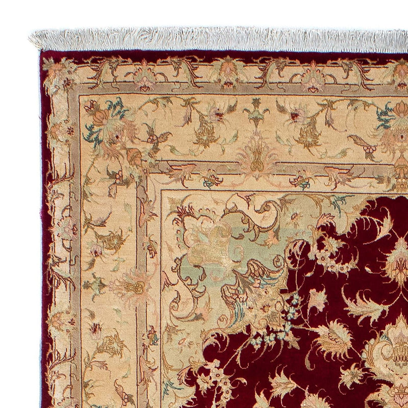 Persisk tæppe - Tabriz - Royal - 200 x 153 cm - mørkerød