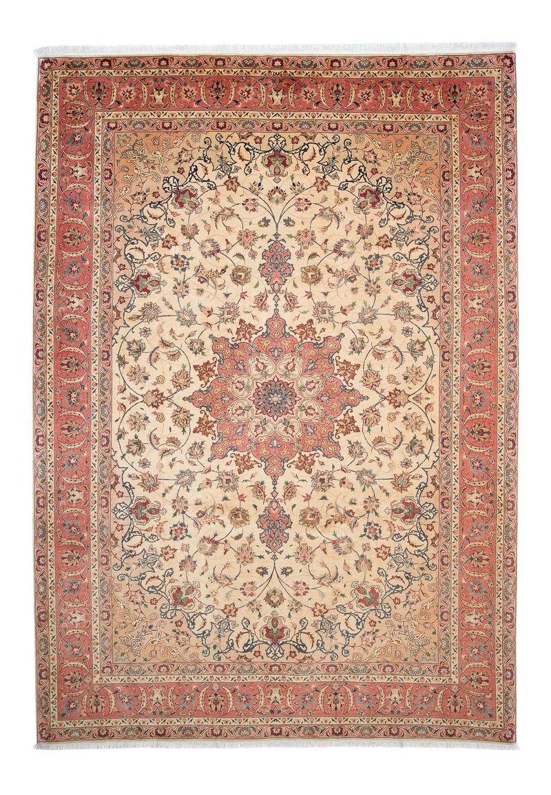 Persisk tæppe - Tabriz - Royal - 297 x 202 cm - lys brun