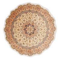 Persisk tæppe - Tabriz - Royal rundt  - 195 x 195 cm - beige