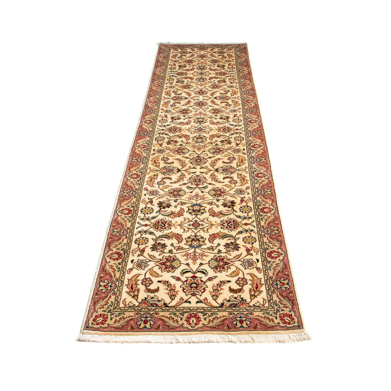 Løber Persisk tæppe - Tabriz - Royal - 299 x 68 cm - beige