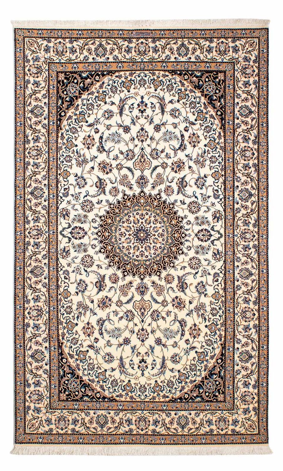 Persisk tæppe - Nain - Premium - 210 x 128 cm - beige