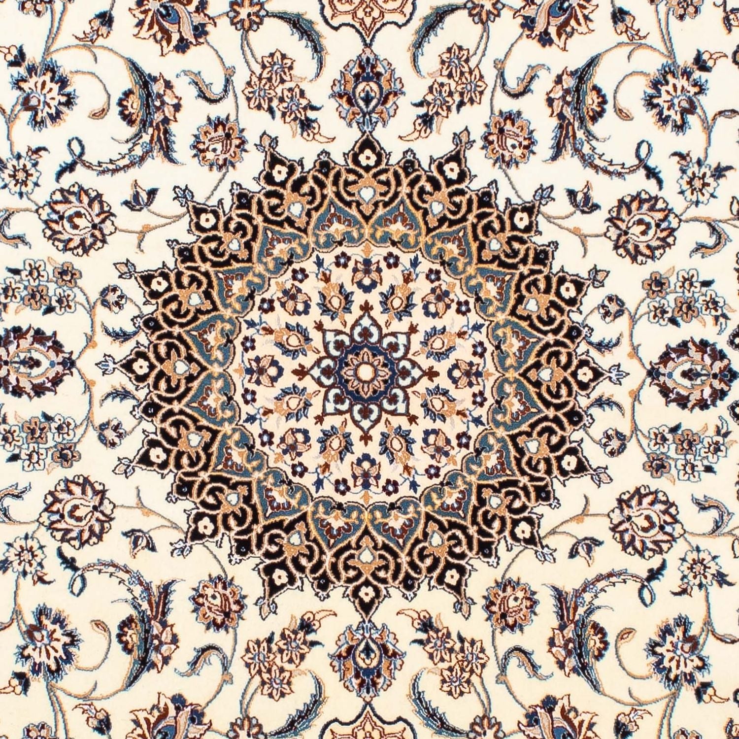 Persisk tæppe - Nain - Premium - 210 x 128 cm - beige