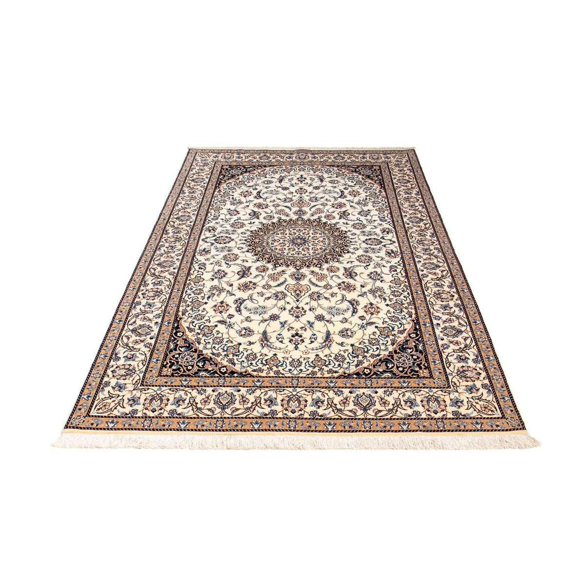 Persisk tæppe - Nain - Premium - 210 x 128 cm - beige