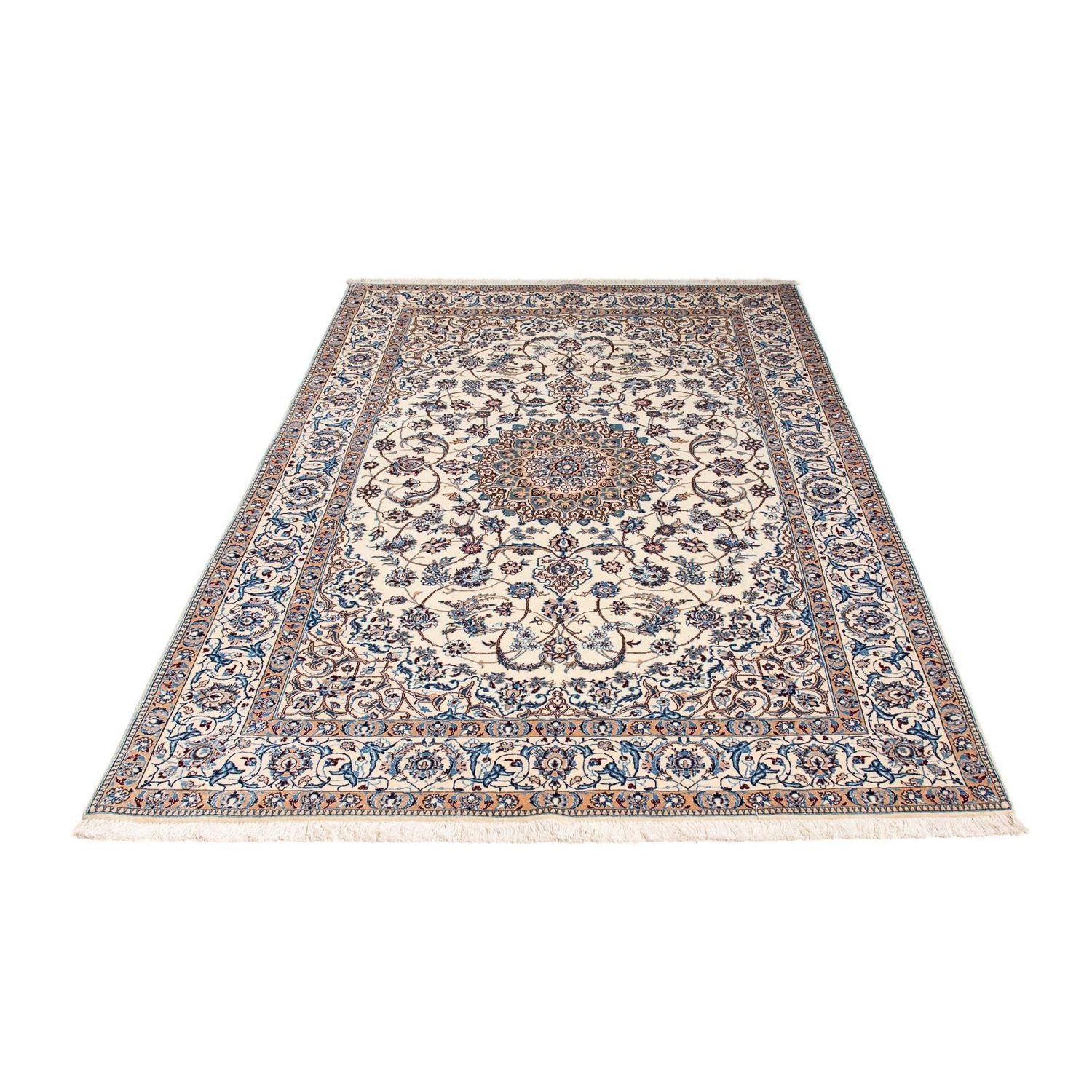 Persisk tæppe - Nain - Premium - 194 x 128 cm - beige