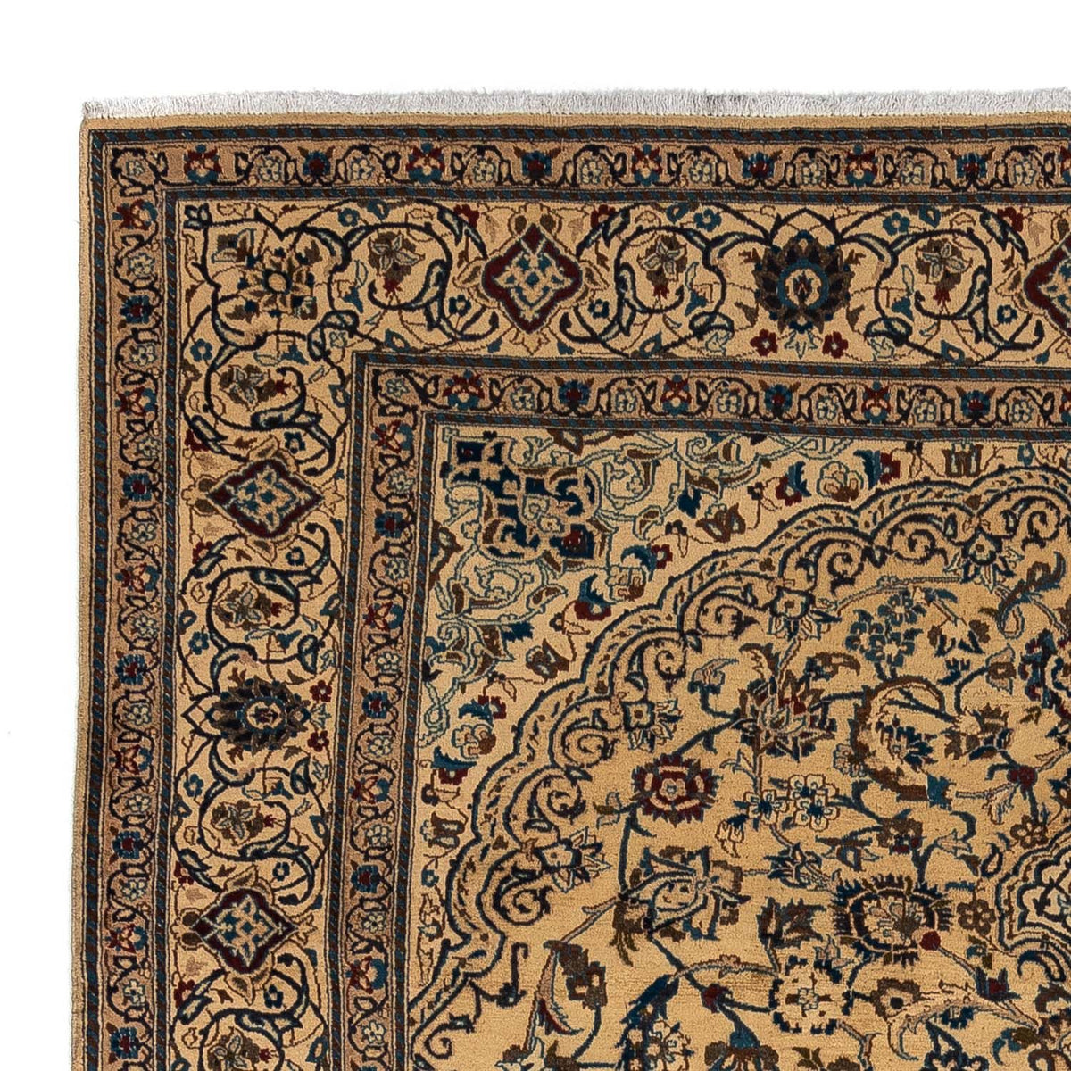 Persisk tæppe - Nain - Royal - 340 x 240 cm - mørk beige