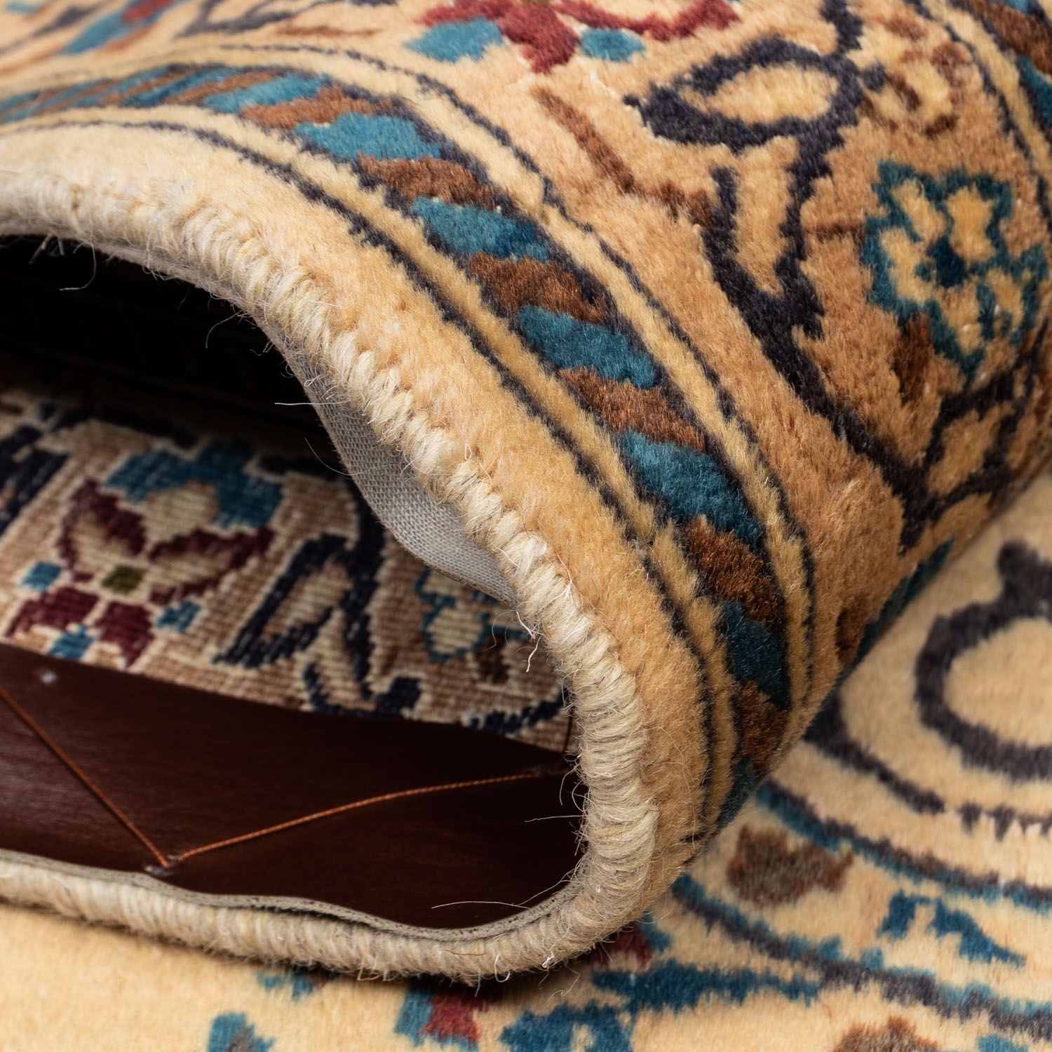 Persisk tæppe - Nain - Royal - 340 x 240 cm - mørk beige