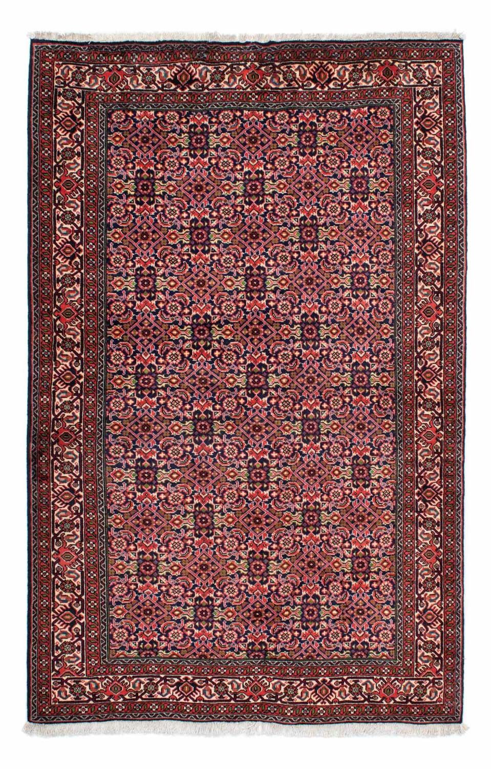 Persisk tæppe - Bijar - 200 x 128 cm - rød