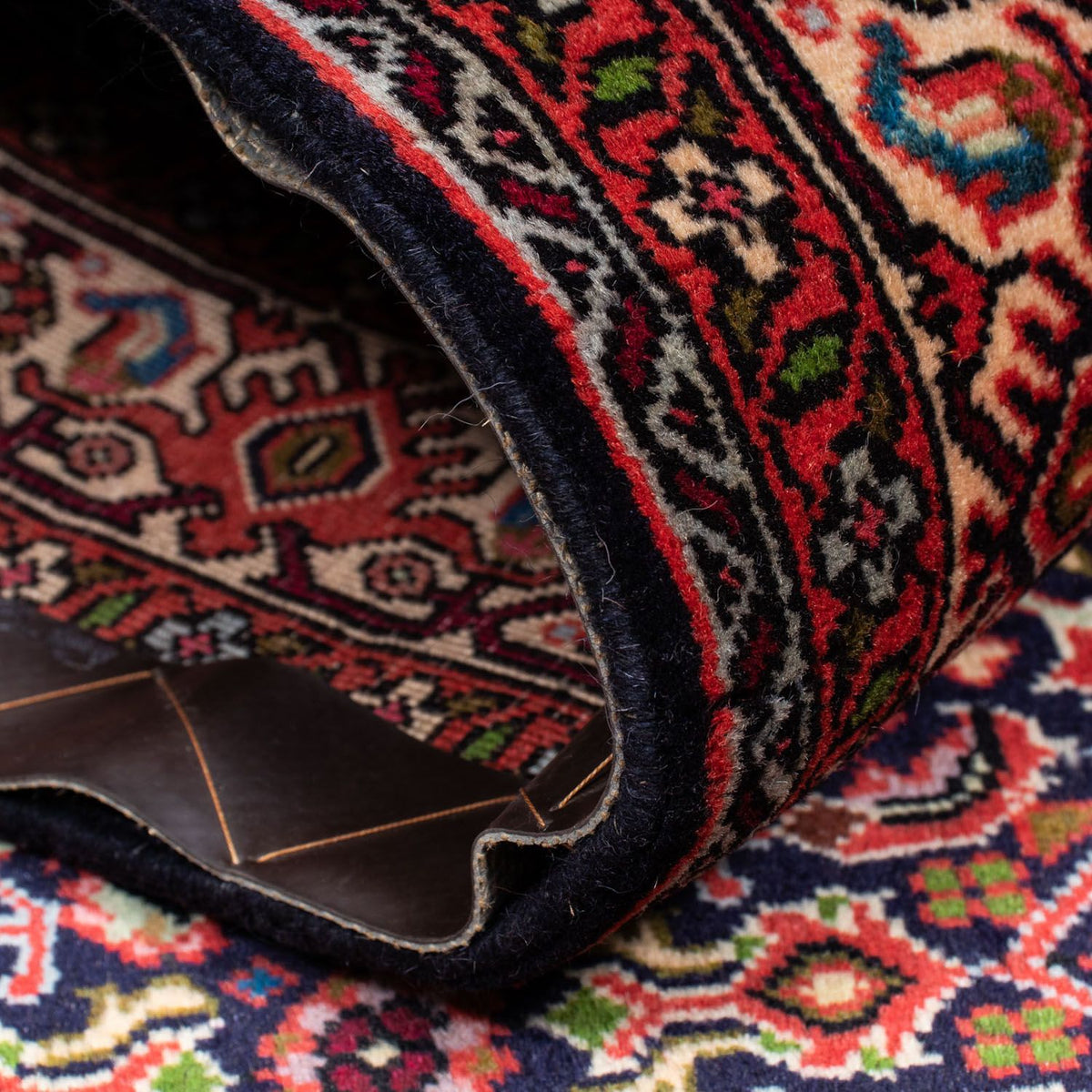 Persisk tæppe - Bijar - 200 x 128 cm - rød