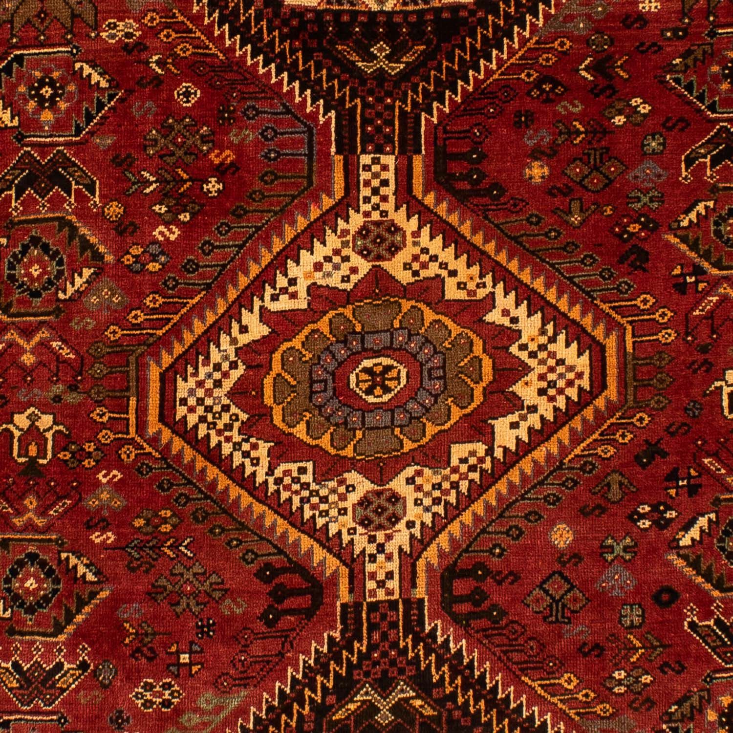 Persisk tæppe - Nomadisk - 285 x 185 cm - mørkerød