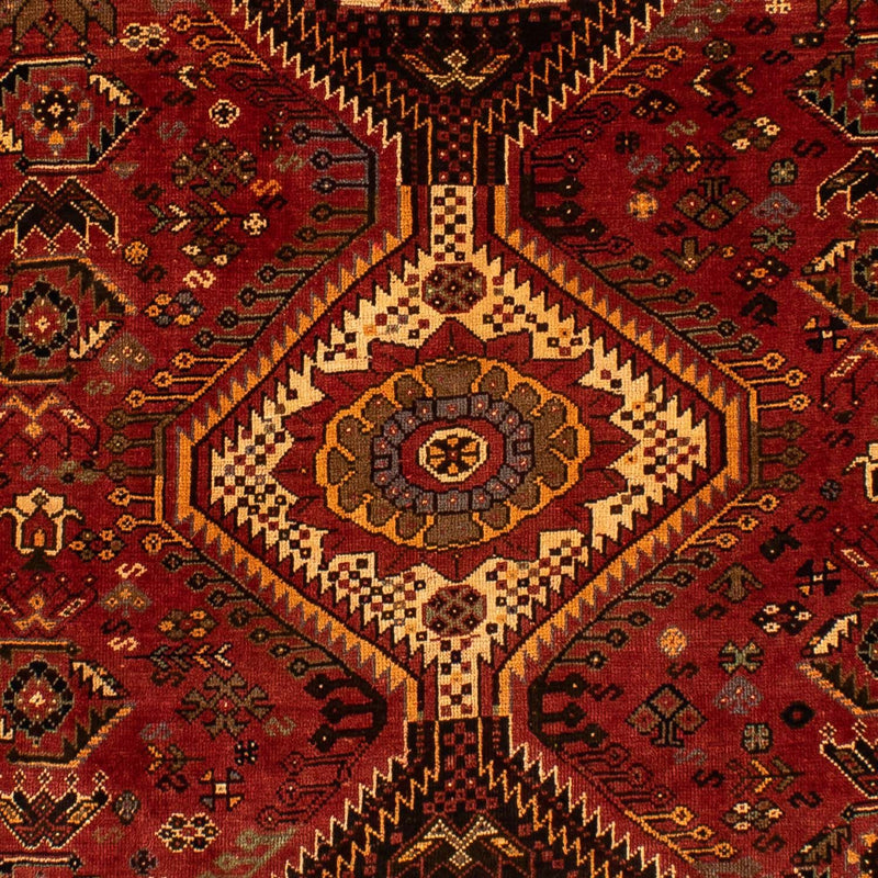 Persisk tæppe - Nomadisk - 285 x 185 cm - mørkerød