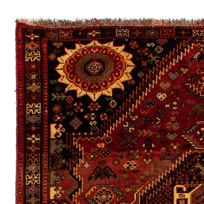 Persisk tæppe - Nomadisk - 285 x 185 cm - mørkerød