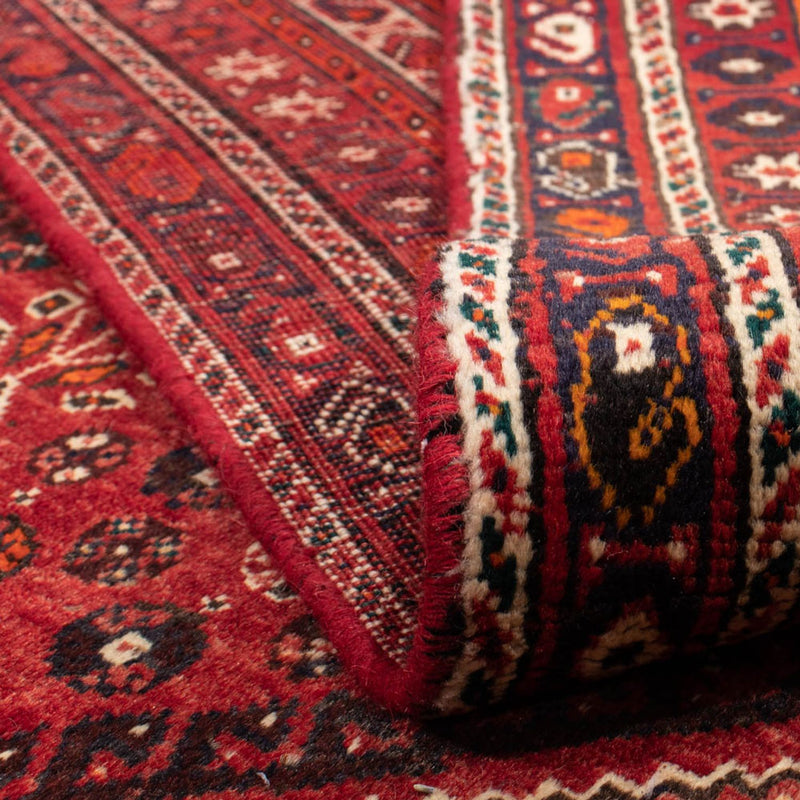 Persisk tæppe - Nomadisk - 328 x 215 cm - mørkerød