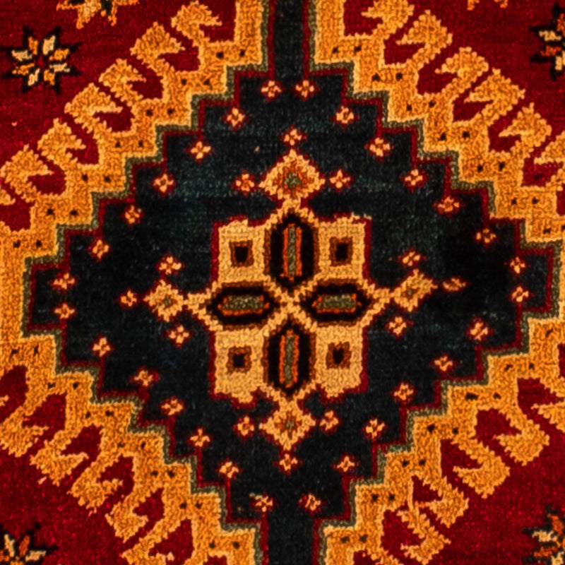 Persisk tæppe - Nomadisk - 280 x 202 cm - mørkerød