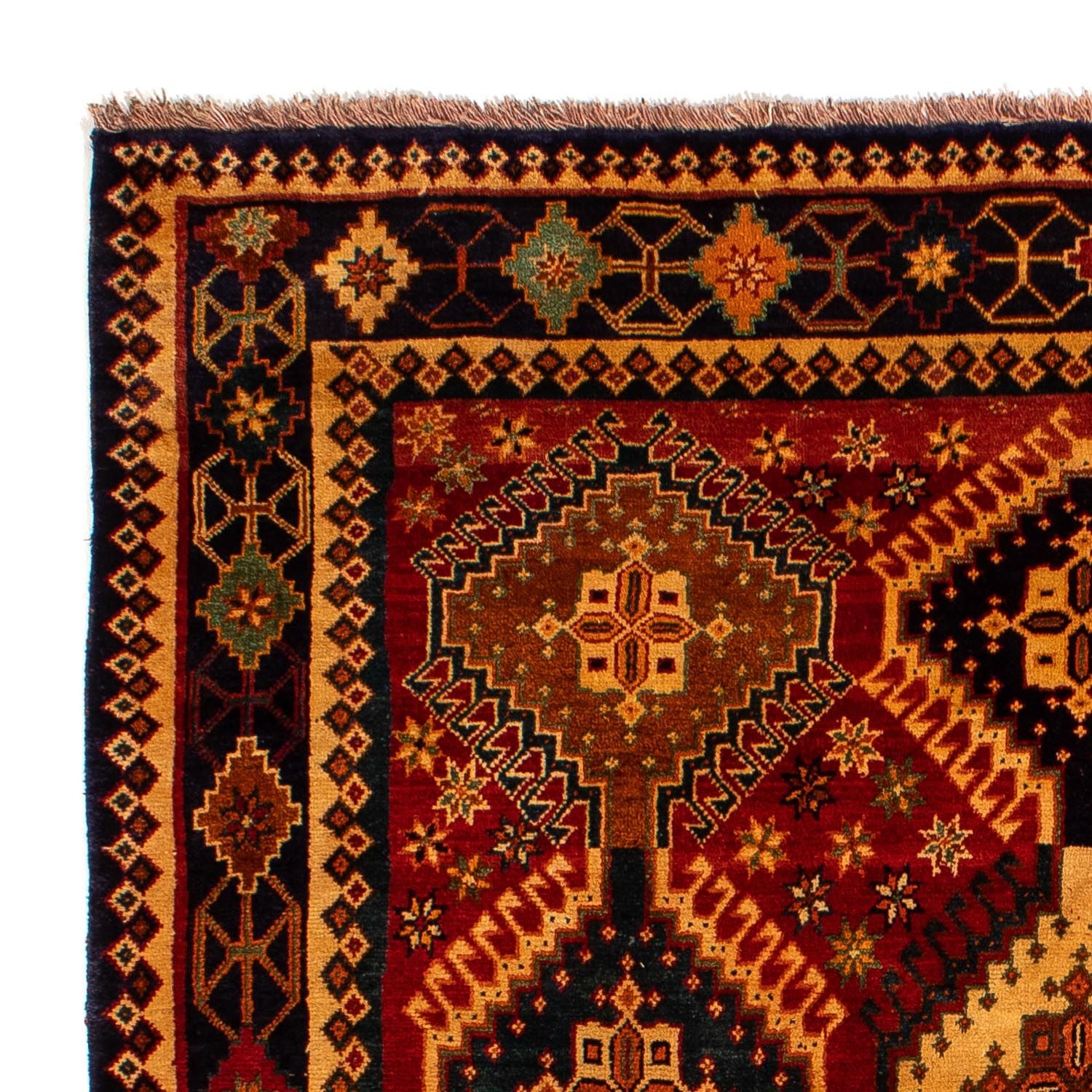 Persisk tæppe - Nomadisk - 280 x 202 cm - mørkerød