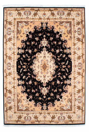 Persisk tæppe - Tabriz - Royal - 242 x 163 cm - mørkeblå