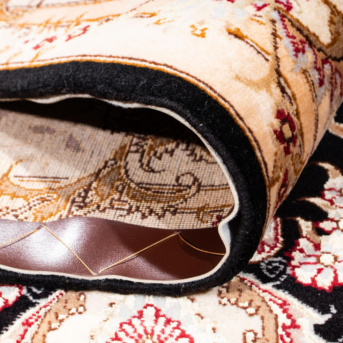 Persisk tæppe - Tabriz - Royal - 242 x 163 cm - mørkeblå