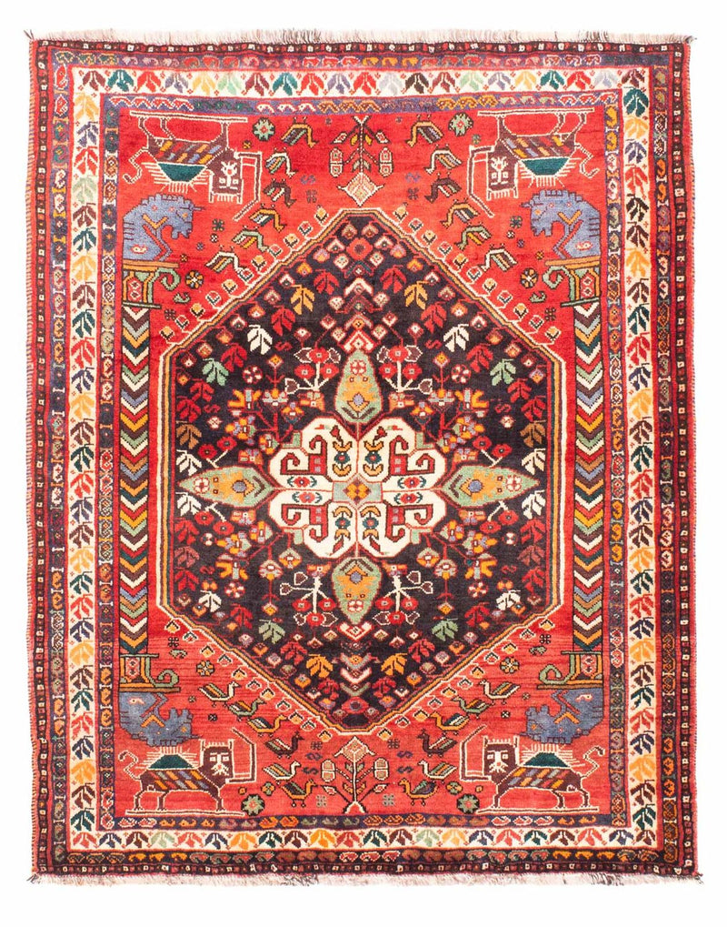 Persisk tæppe - Nomadisk - 153 x 120 cm - rød