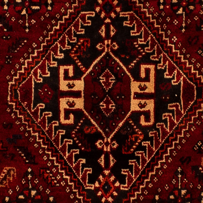 Persisk tæppe - Nomadisk - 275 x 182 cm - mørkerød