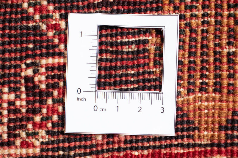 Persisk tæppe - Nomadisk - 275 x 182 cm - mørkerød