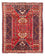 Persisk tæppe - Nomadisk - 135 x 107 cm - mørkerød
