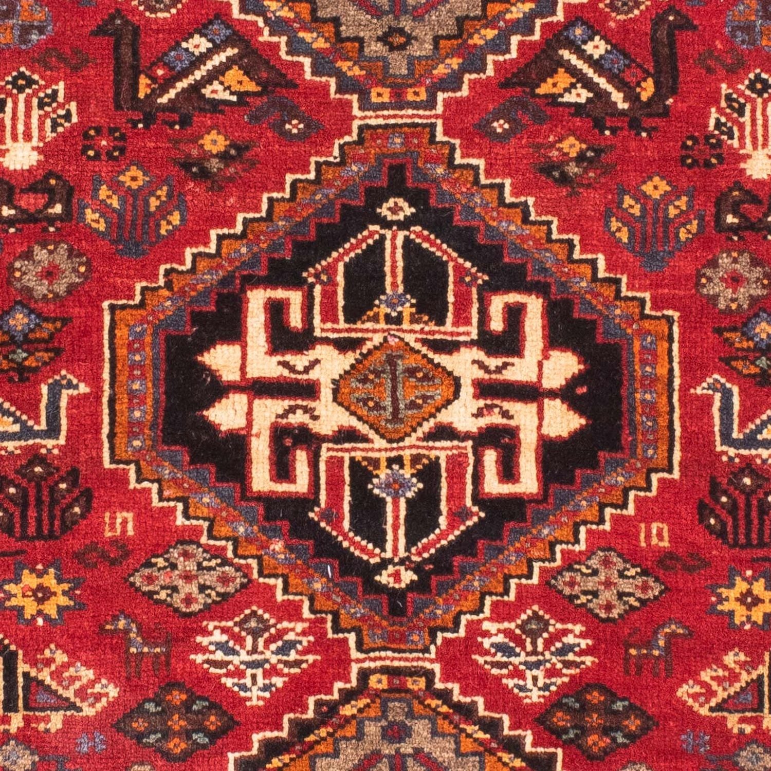 Persisk tæppe - Nomadisk - 161 x 88 cm - mørkerød
