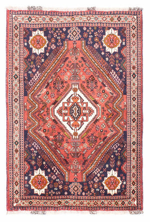 Persisk tæppe - Nomadisk - 170 x 118 cm - lysrød