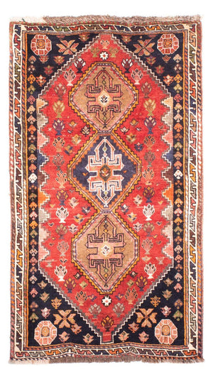 Persisk tæppe - Nomadisk - 150 x 84 cm - rød