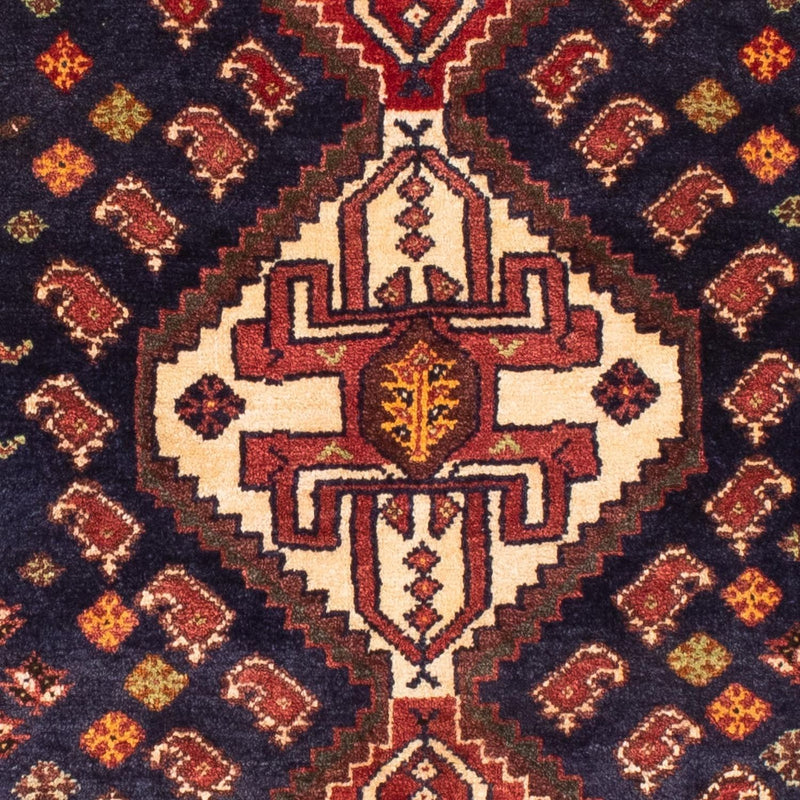 Persisk tæppe - Nomadisk - 148 x 80 cm - mørkeblå