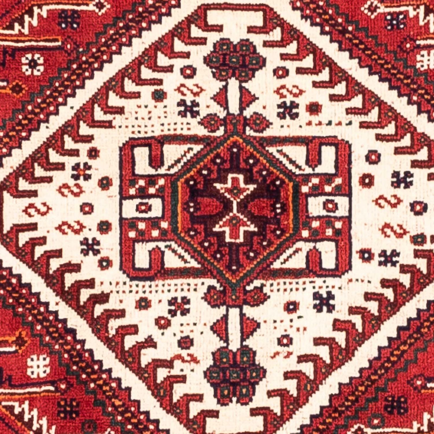 Persisk tæppe - Nomadisk - 277 x 178 cm - mørkerød