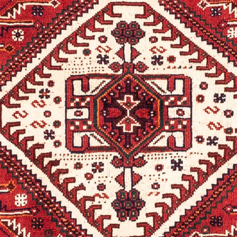 Persisk tæppe - Nomadisk - 277 x 178 cm - mørkerød
