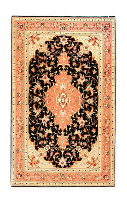 Persisk tæppe - Tabriz - Royal - 161 x 101 cm - sort