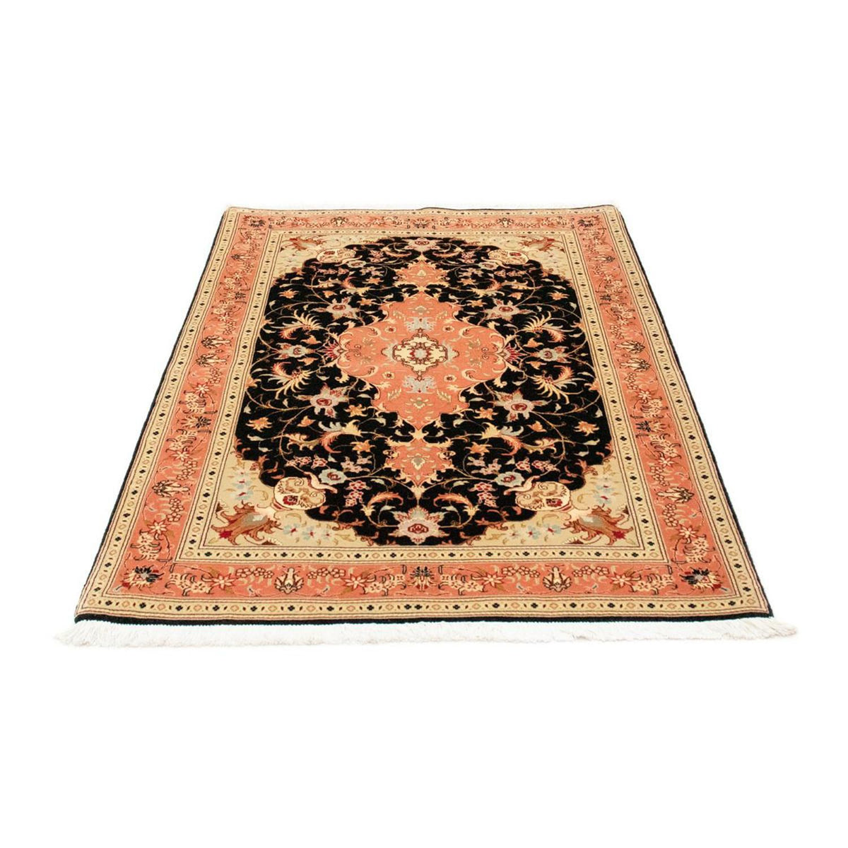 Persisk tæppe - Tabriz - Royal - 161 x 101 cm - sort