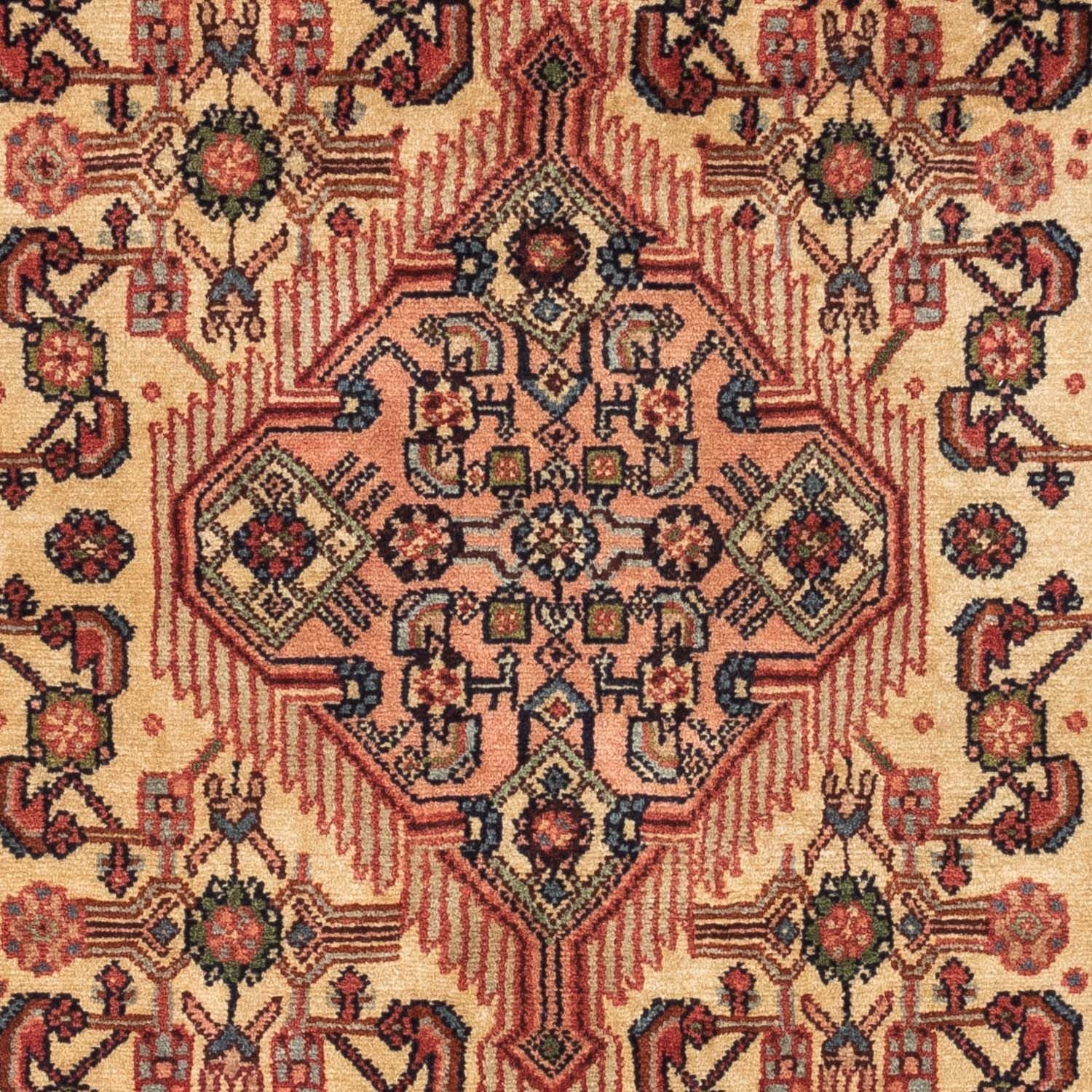 Persisk tæppe - Nomadisk - 134 x 76 cm - lysrød