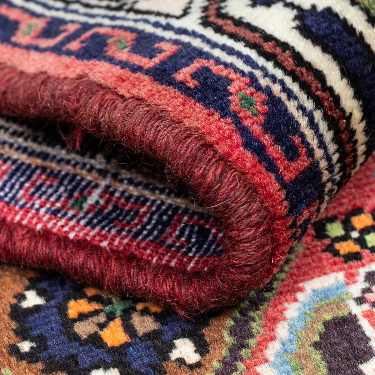 Persisk tæppe - Nomadisk - 126 x 83 cm - rød