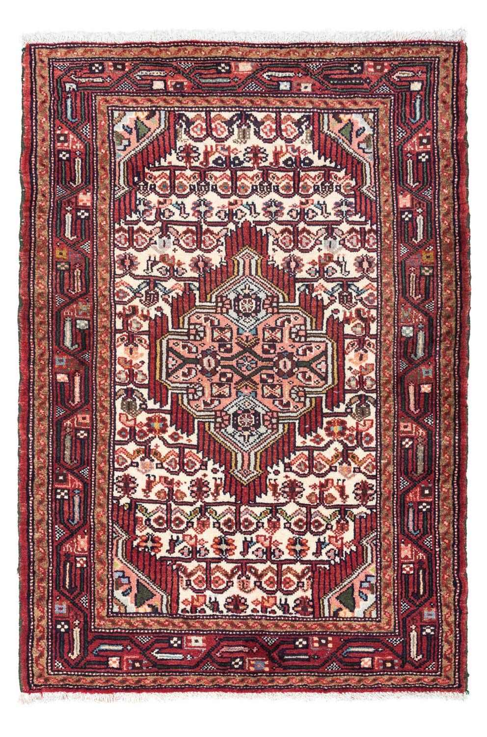 Persisk tæppe - Nomadisk - 127 x 86 cm - beige