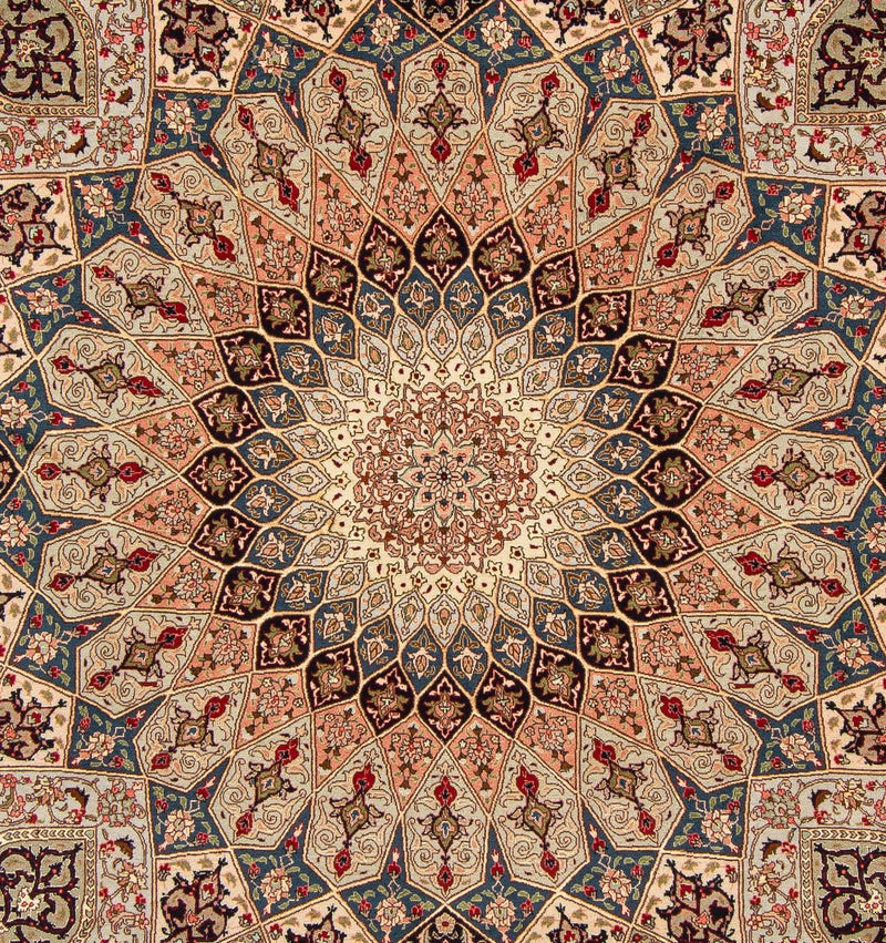 Persisk tæppe - Tabriz - Royal - 256 x 205 cm - flerfarvet