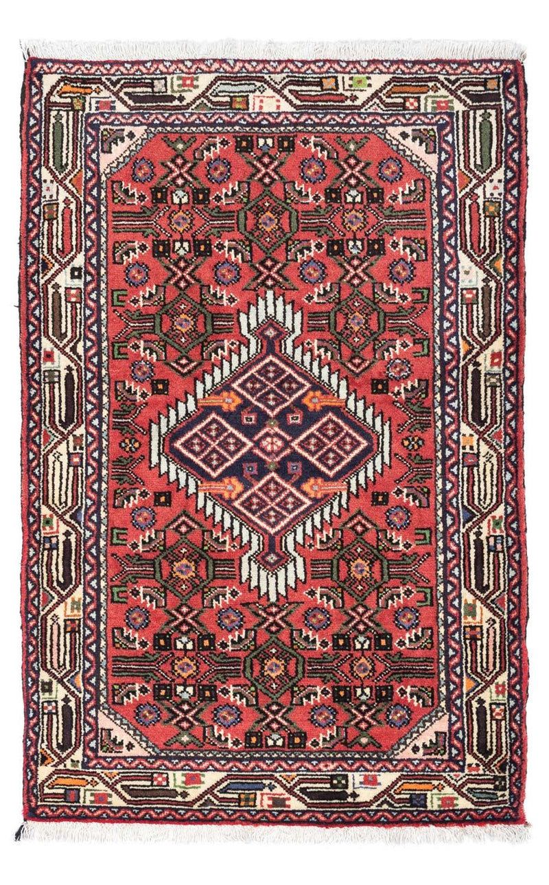 Persisk tæppe - Nomadisk - 130 x 82 cm - rød