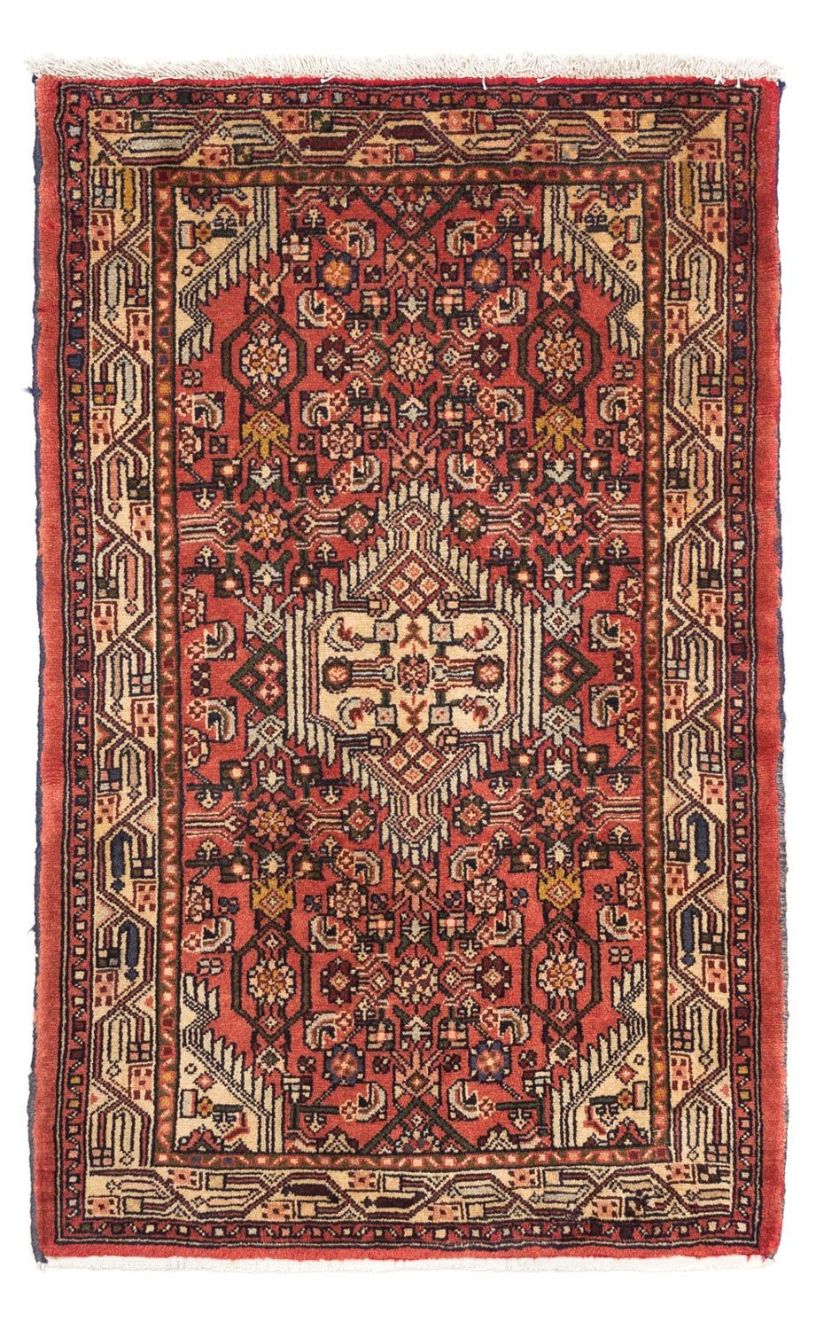 Persisk tæppe - Nomadisk - 120 x 77 cm - rød