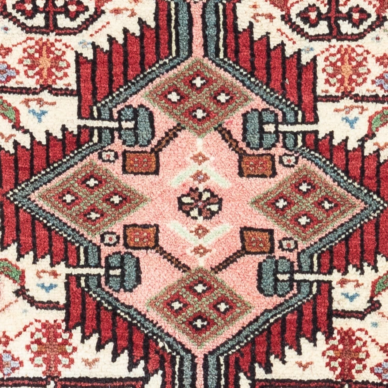 Persisk tæppe - Nomadisk - 125 x 78 cm - lysrød
