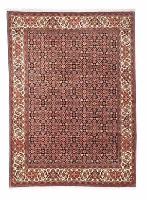 Persisk tæppe - Bijar - 235 x 170 cm - lysrød