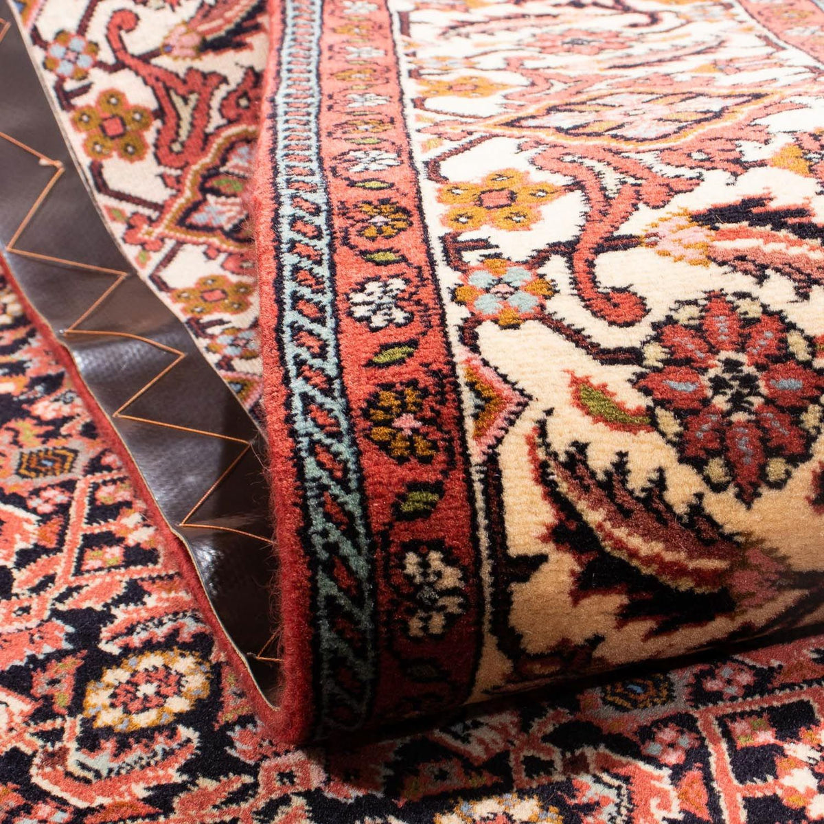 Persisk tæppe - Bijar - 235 x 170 cm - lysrød