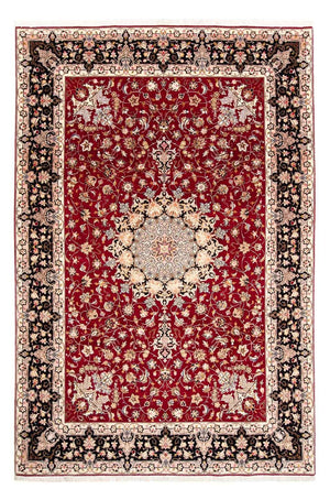Persisk tæppe - Tabriz - Royal - 303 x 202 cm - mørkerød