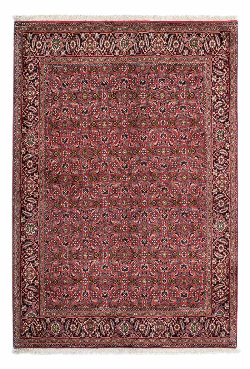 Persisk tæppe - Bijar - 207 x 142 cm - rød