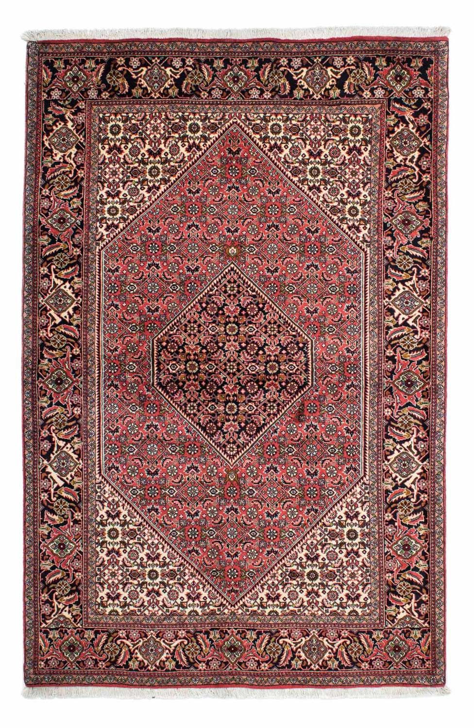 Persisk tæppe - Bijar - 222 x 142 cm - rød