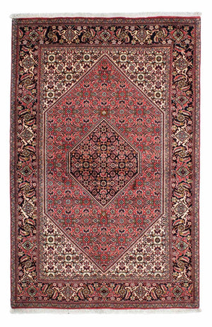 Persisk tæppe - Bijar - 222 x 142 cm - rød