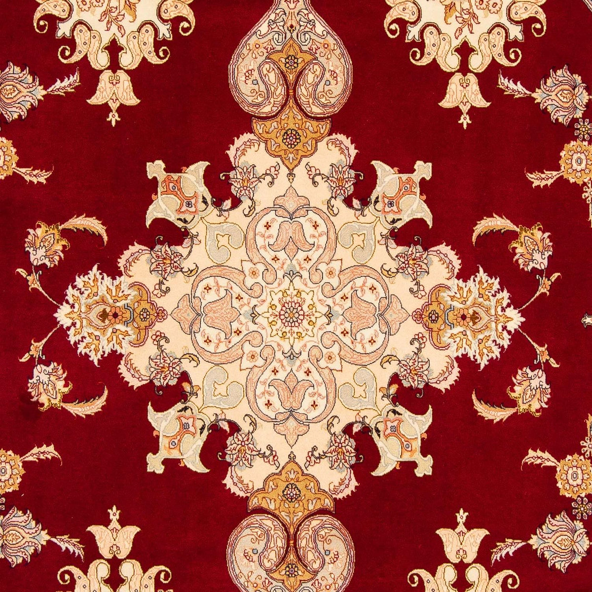 Persisk tæppe - Tabriz - Royal - 312 x 200 cm - mørkerød