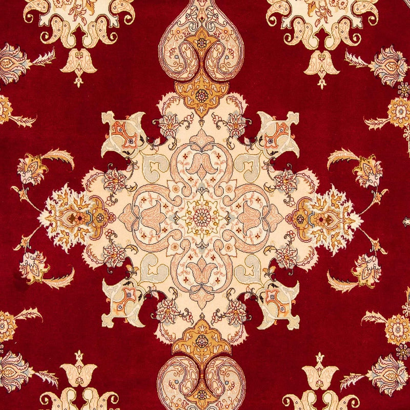 Persisk tæppe - Tabriz - Royal - 312 x 200 cm - mørkerød