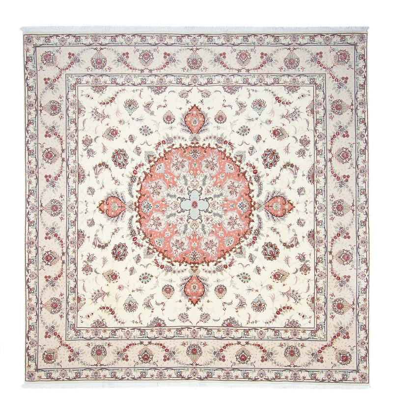 Persisk tæppe - Tabriz - Royal firkantet  - 309 x 295 cm - beige